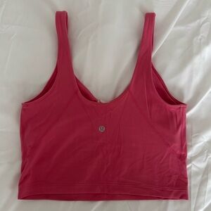 Lululemon Athletica Align Pink Tank Sports Bra Crop Top